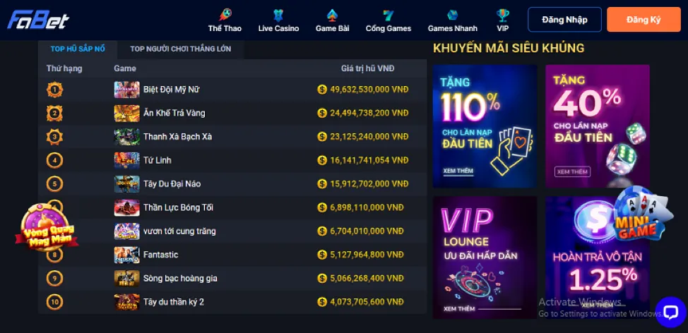 Hạn mức rút tiền cao hơn và xử lý nhanh chóng vicwin code
